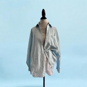 Calvin Klein Men’s button down XL Regular Fit Baby Blue gingham